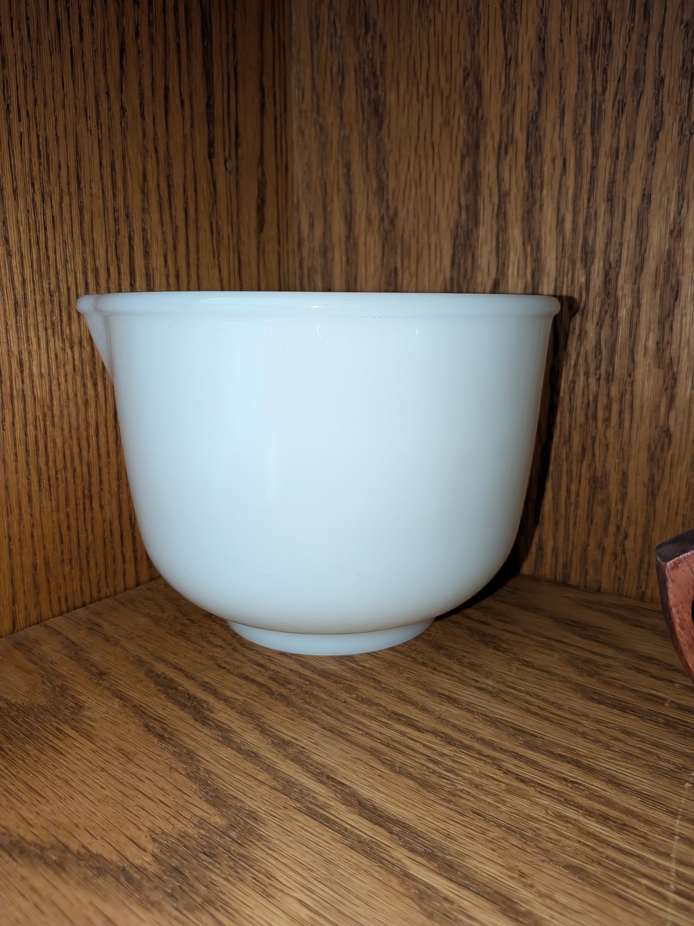 White Milk Glasbake Mixing Bowl